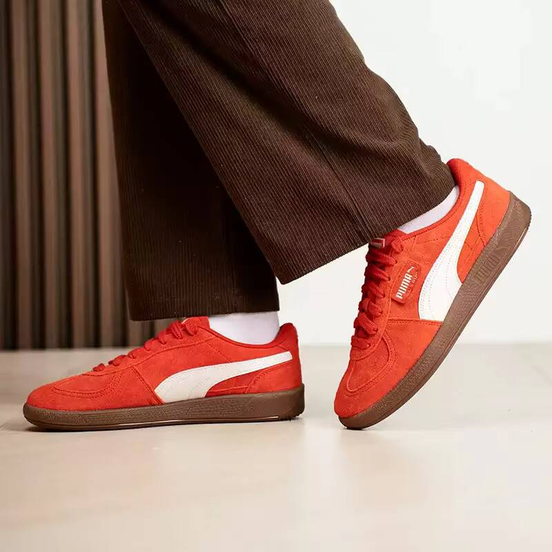 New PUMA Palermo Red Suede Sne - Puma Shoes Suede Classic 评论和价格